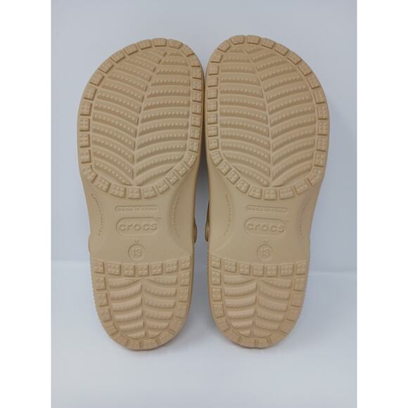 Crocs Classic Wheat Beige Sandal Slip-On Slide Slipper Men\'s Sz US 13 10001-209 main image 9